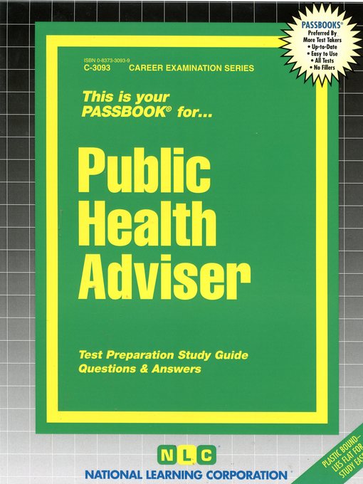 Title details for Public Health Adviser by Michael Rudman - Available